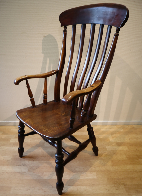 Antieke Engelse Windsor stoel Lathback Windsor chair