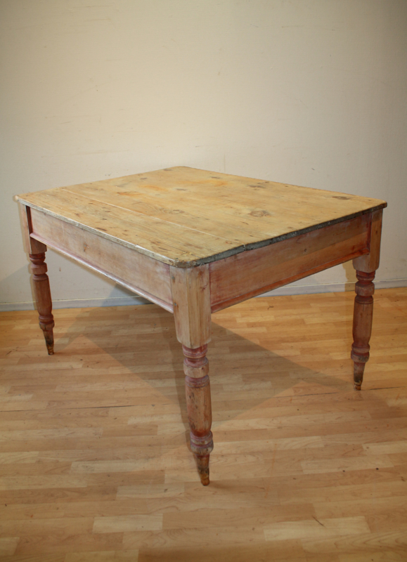 heet Panorama leeftijd Antieke grenen tafel antique pine table Van Gils Antiek