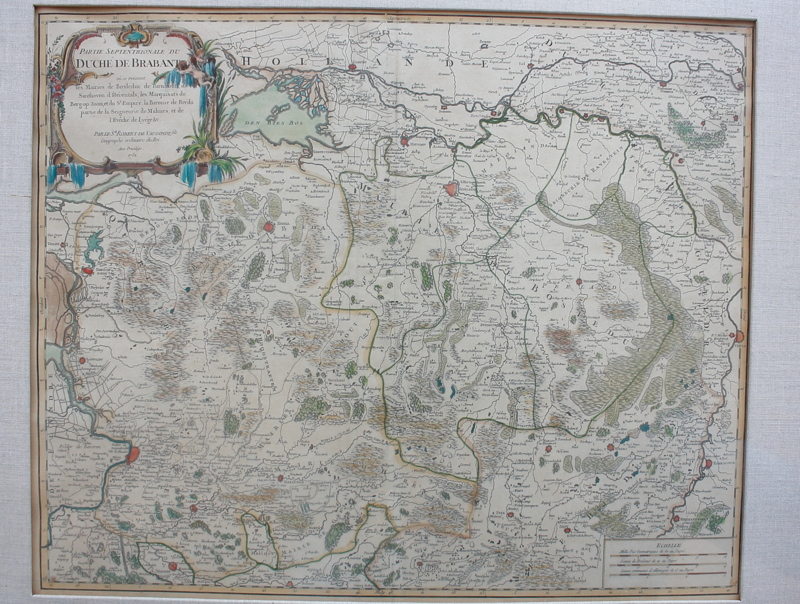 replica Vegen Makkelijker maken Antieke landkaart van Brabant 1752 | Schilderijen & grafiek | Van Gils  Antiek