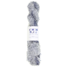 KOKON BLEU SLUBBY MOHAIR JEAN MICHEL SPECKLE