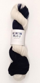 KOKON BLEU  NON SW ORGANIC  ARAN  DIPPED