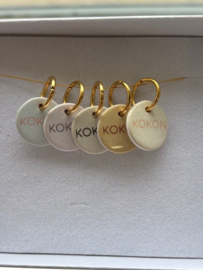KOKON VINTAGE STITCH MARKERS SET OF 5