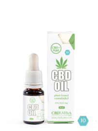 CBD Pure 10% (1000 mg) - CBD Sativa - Hemp Oil 10 ml