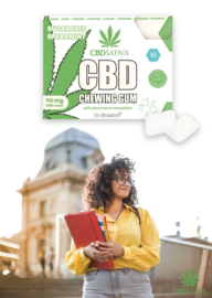 CBD Chewing Gum - 90 mg - CBD Sativa