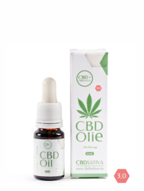 CBD Raw 3% (300 mg) - Huile de Chanvre à Spectre Complet 10 ml - CBD Sativa