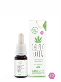 CBD Pure 30% (3000 mg) - Aceite de CBD a Spettro Completo 10 ml - CBD Sativa