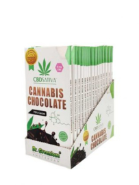 CBD Cannabis Chocolate with CBD – 15 mg - 70% Cacao - CBD Sativa