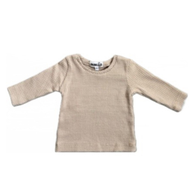 Fab Kids | Handmade Longsleeve Kabel Taupe