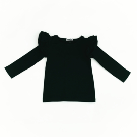 Fab Kids | Handmade Ruffle Top Black