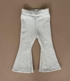 Fab Kids | Handmade Flared Legging Rib Beige Melagne