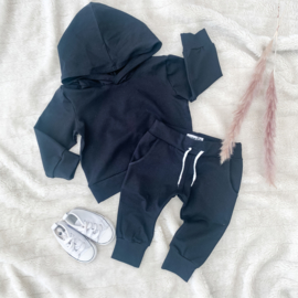 Fab Kids | Handmade Comfy Hoodie Set Zwart