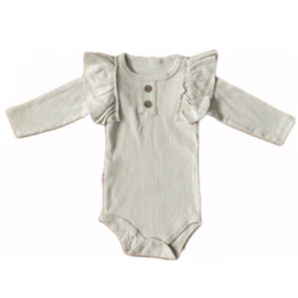 Baby Romper Ruffle Zand