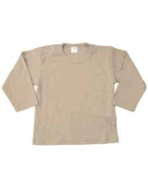 Baby- en kindershirt Basic Longsleeve Sand