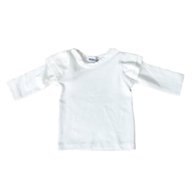 Fab Kids | Handmade Ruffle Top Off White