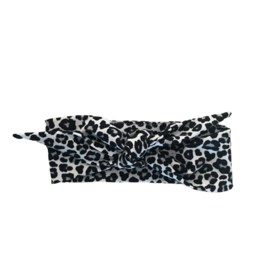 Fab Kids | Handmade Haarband Leopard Grey