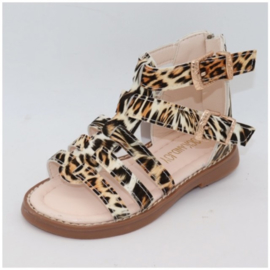 Leopard Sandals Brown