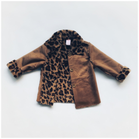 Lammy Coat Leopard Camel