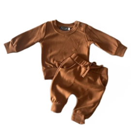 Comfy 2-delig set Cognac