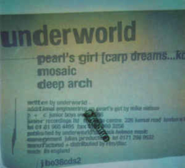 Underworld ‎– Pearl's Girl (Carp Dreams...Koi) (CD)