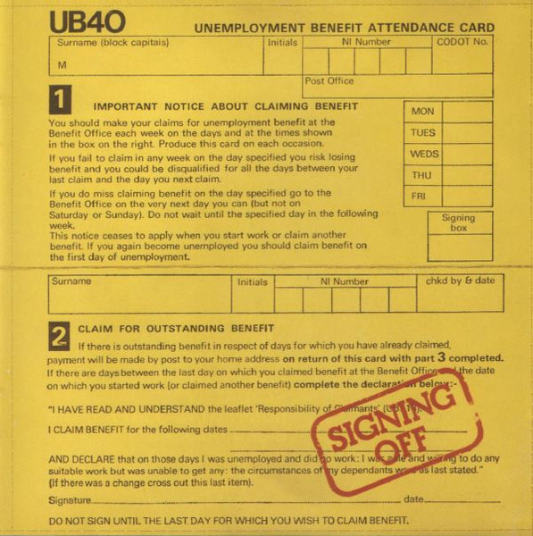 UB40 – Signing Off (CD)