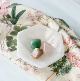 SET Selenite bowls (4 pieces)