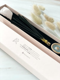 Incense & Gemstone giftbox: Roses/Rosequartz (2 boxes)