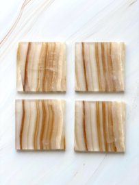 Coasters ONYX per 4 stuks