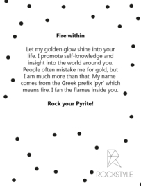 Fire within - Pyrite - 2 pieces