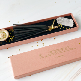 Incense & Gemstone giftbox: GOLD edition (2 doosjes)