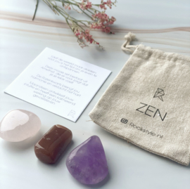 ZEN *amethyst * moonstone * rosequartz* (3 bags)