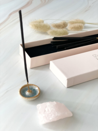 Incense & Gemstone giftbox: Roses/Rosequartz (2 boxes)