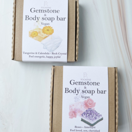 Body Soap Bar: 5x Bergkristal 5x Amethist