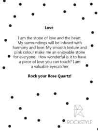 Love - Rose Quartz - 2 pieces