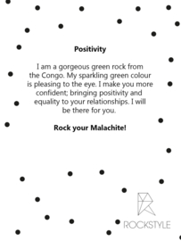 Positivity - Malachiet - 2 stuks