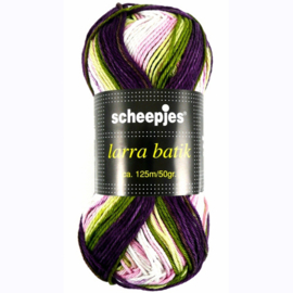 Larra Batik 7507 - paars/groen/roze/wit - Scheepjeswol