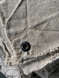 Raw linnen doek ± 80x80cm met zeiloog