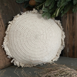 Goround Interior  Crochet Floo kussen Off white