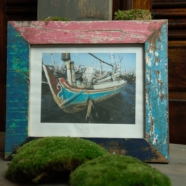 Fotolijst boatwood gekleurd 35x30cm