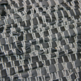Goround Interior leren kussen Licorice 45x45cm