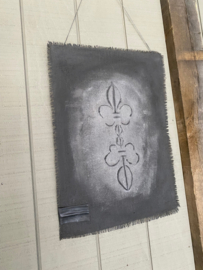 Jute kalkdoek Lotus 50x70cm