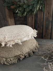 Goround Interior  Crochet Floo kussen Off white