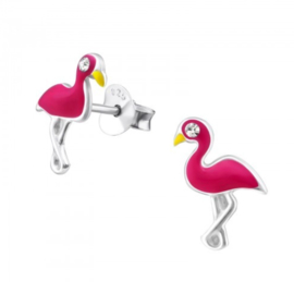 Flamingo oorbellen