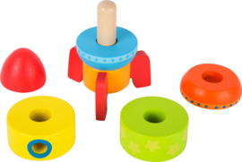 Small Foot stapel raket gekleurd