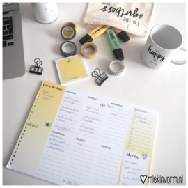 Weekplanner ‘Let’s do this’