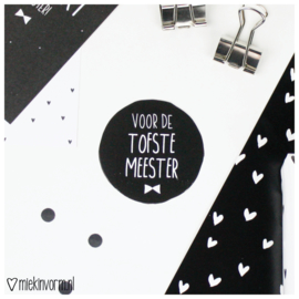 Sticker Voor de tofste meester