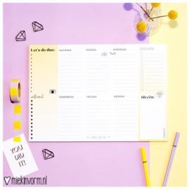 Weekplanner ‘Let’s do this’