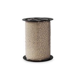 Cadeaulint Dots, taupe | 5 meter