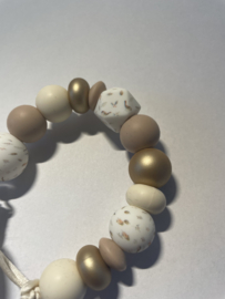 Speenkoord | Little birdies/ gold