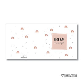 Hoera! een meisje - dubbele kaart