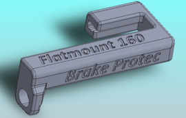 Brake Protec Flatmount 160 for a Race en Cyclecross.